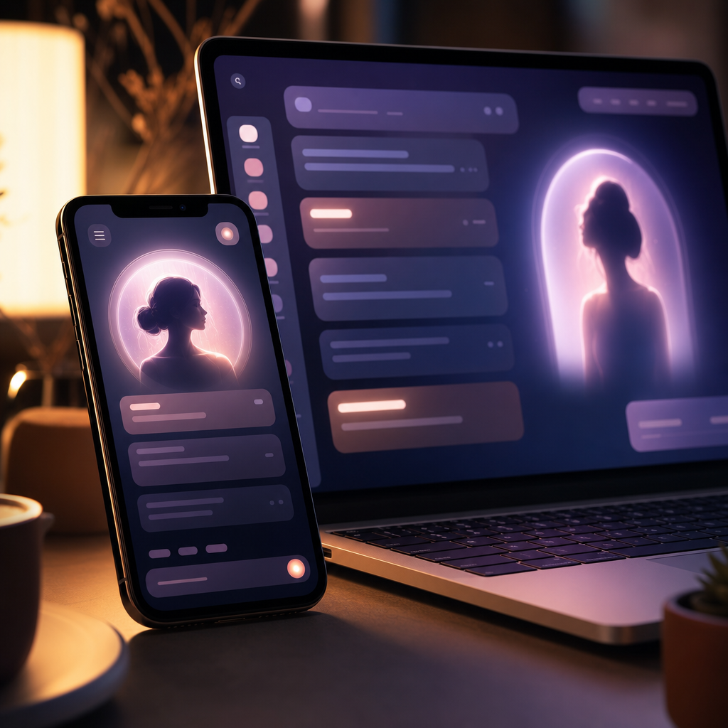 AI companion illustration for ourdream ai review 2026 features pricing alternatives